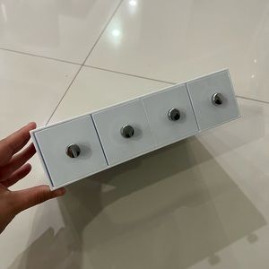 White Acrylic Organization Drawers